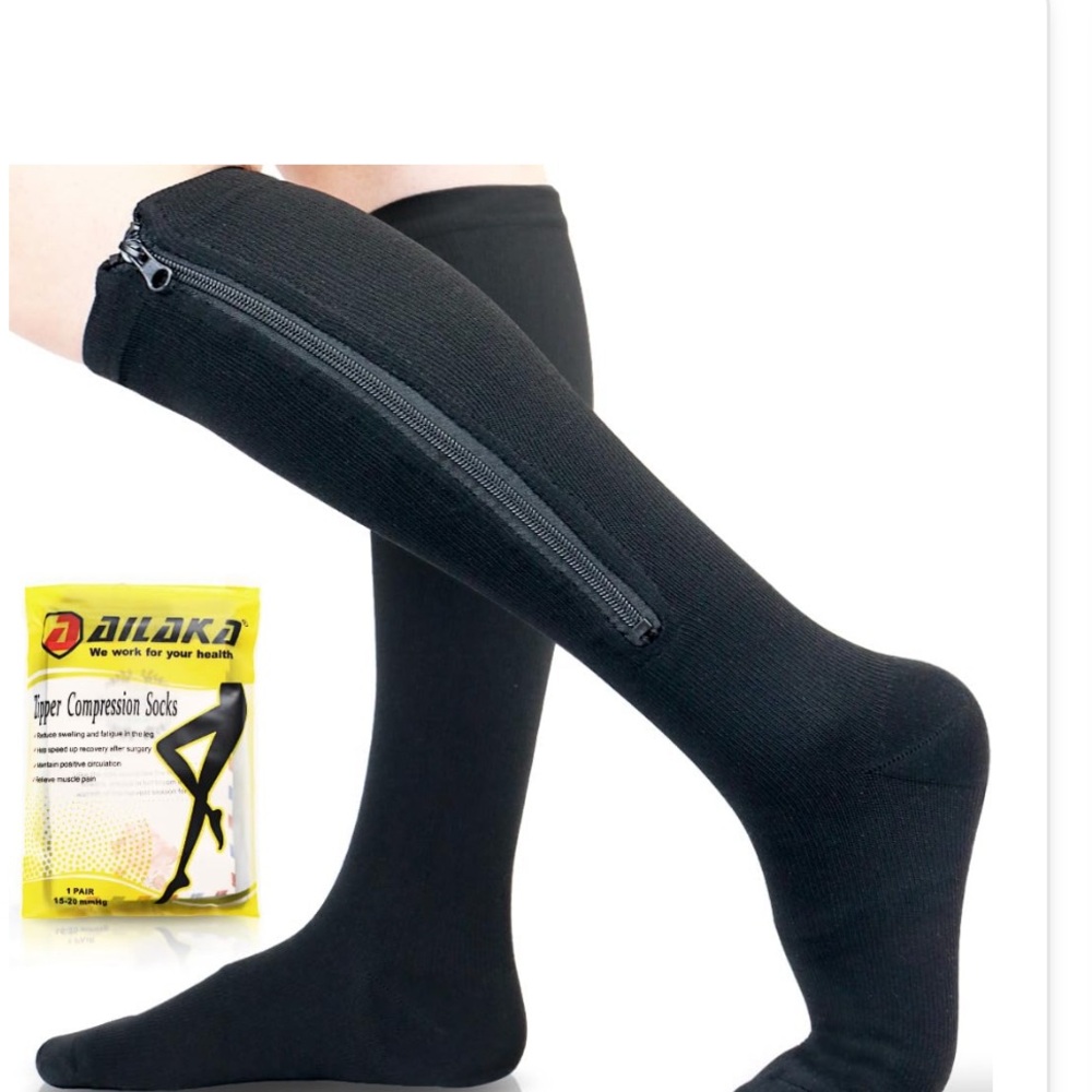 New- Ailaka Medical 15-20 MmHg Zipper Compression Socks women Men’s- Size 2XL